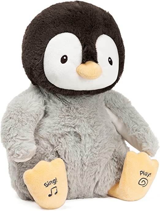 peluche pingouin interactive bebe
